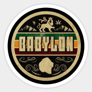 Rasta in Babylon Sticker